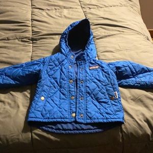 12 month Patagonia blue kids winter coat